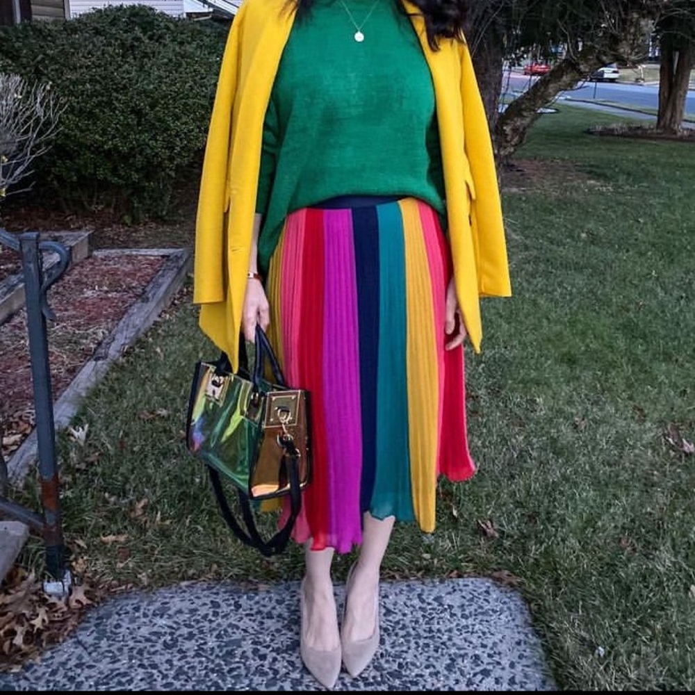 J.Crew Rainbow Skirt